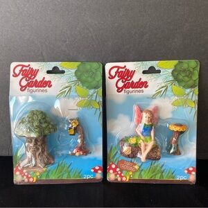 Fairy Garden Figurines 2 Pack 4 pieces NEW